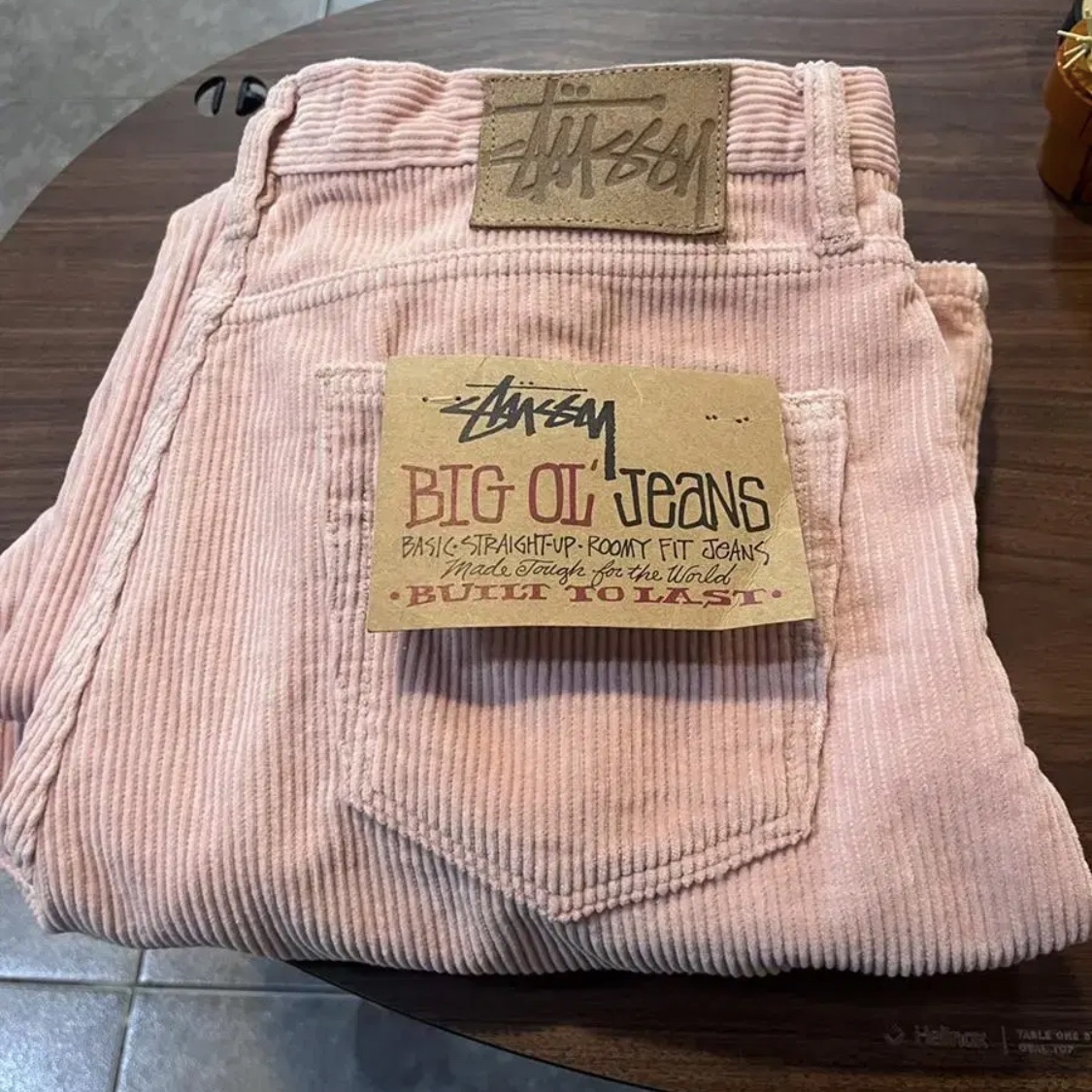 Stussy Corduroy Big OL' Jean Washed Pink 착용 스타일 - 2