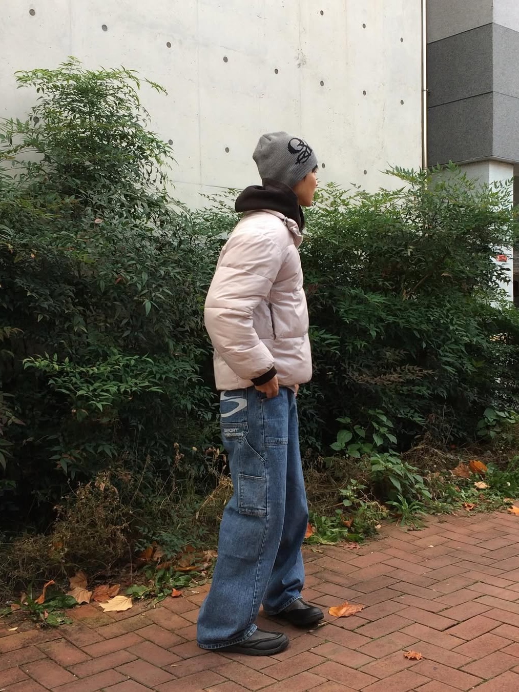 SPORT CHAMBER SC 90's Carpenter Denim Pants Blue 착용 스타일 - 2