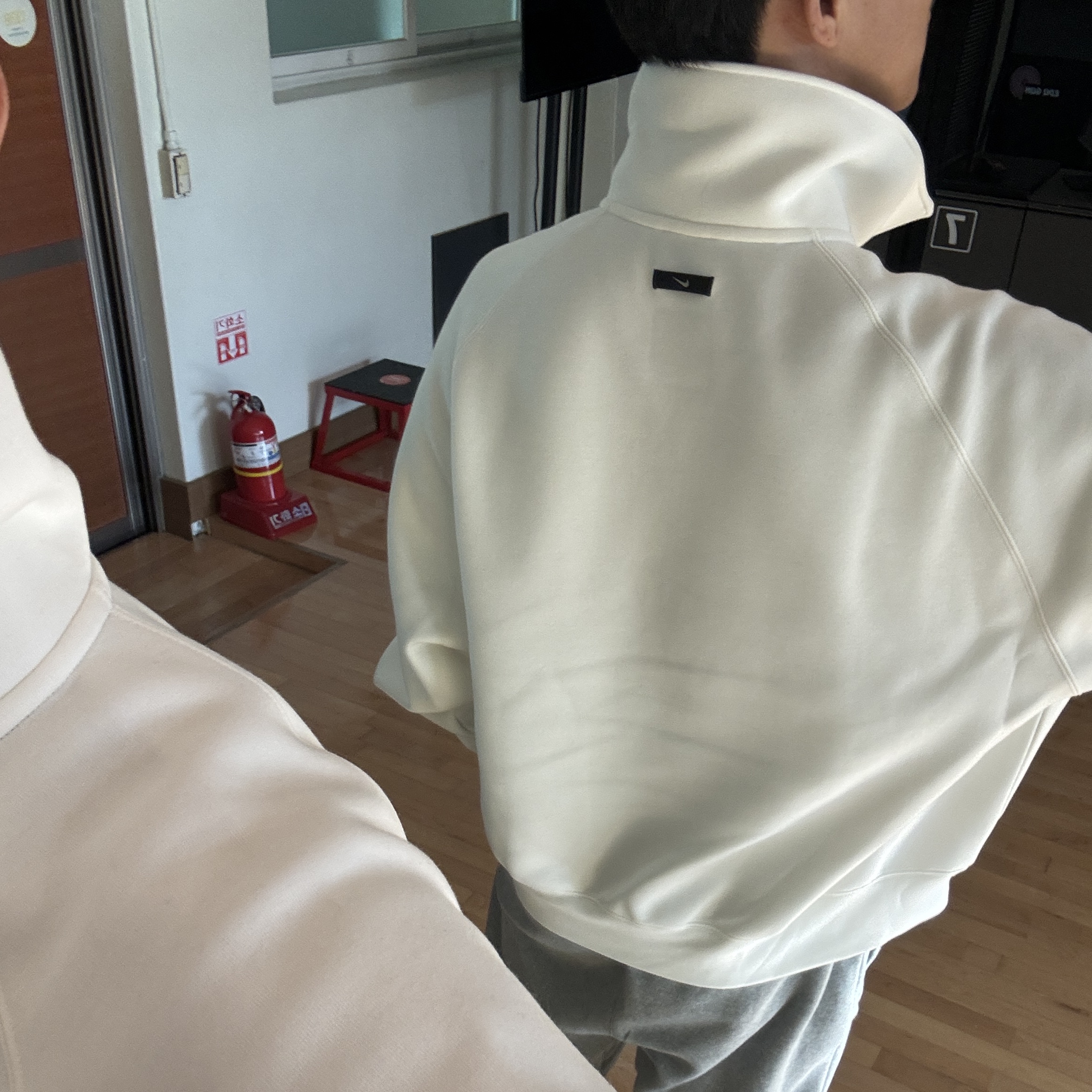 Nike Tech Fleece Reimagined 1/2 Zip Top Sail - Asia 착용 스타일 - 3