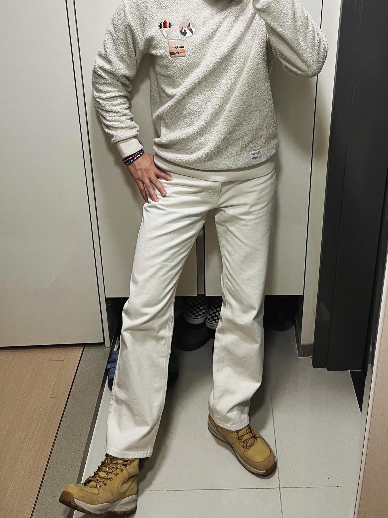 Nike Manoa Leather Haystack 착용 스타일 - 2