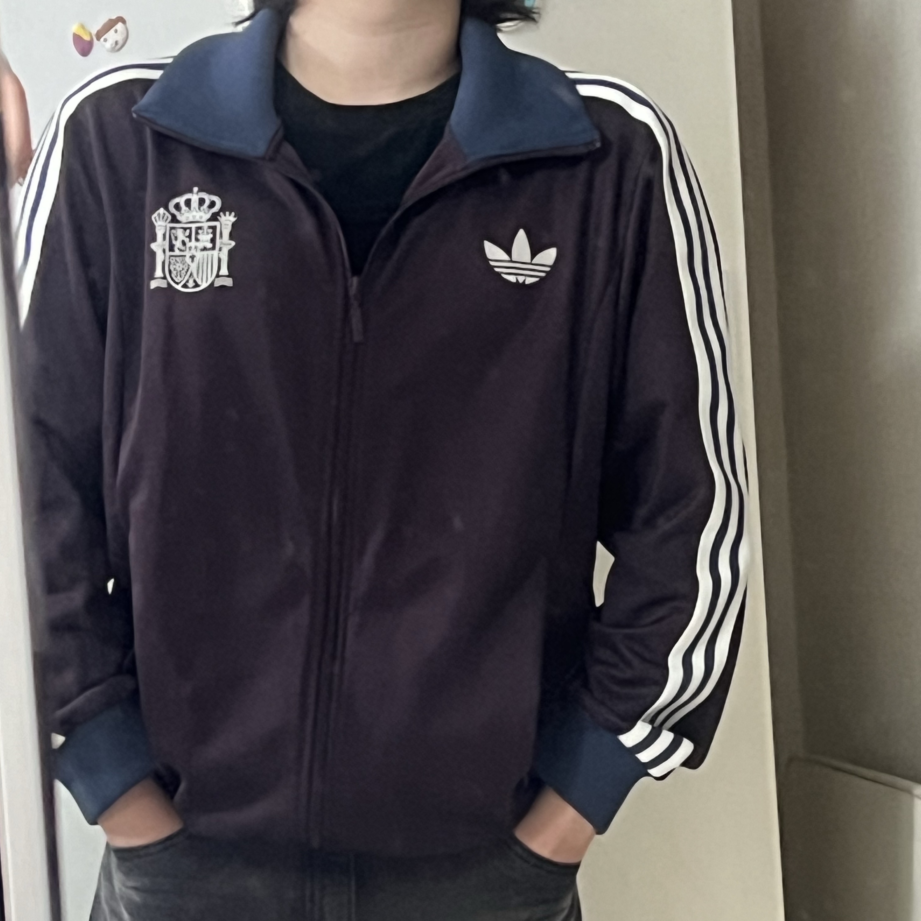 Adidas Spain Beckenbauer Track Top Shadow Maroon - KR Sizing 착용 스타일