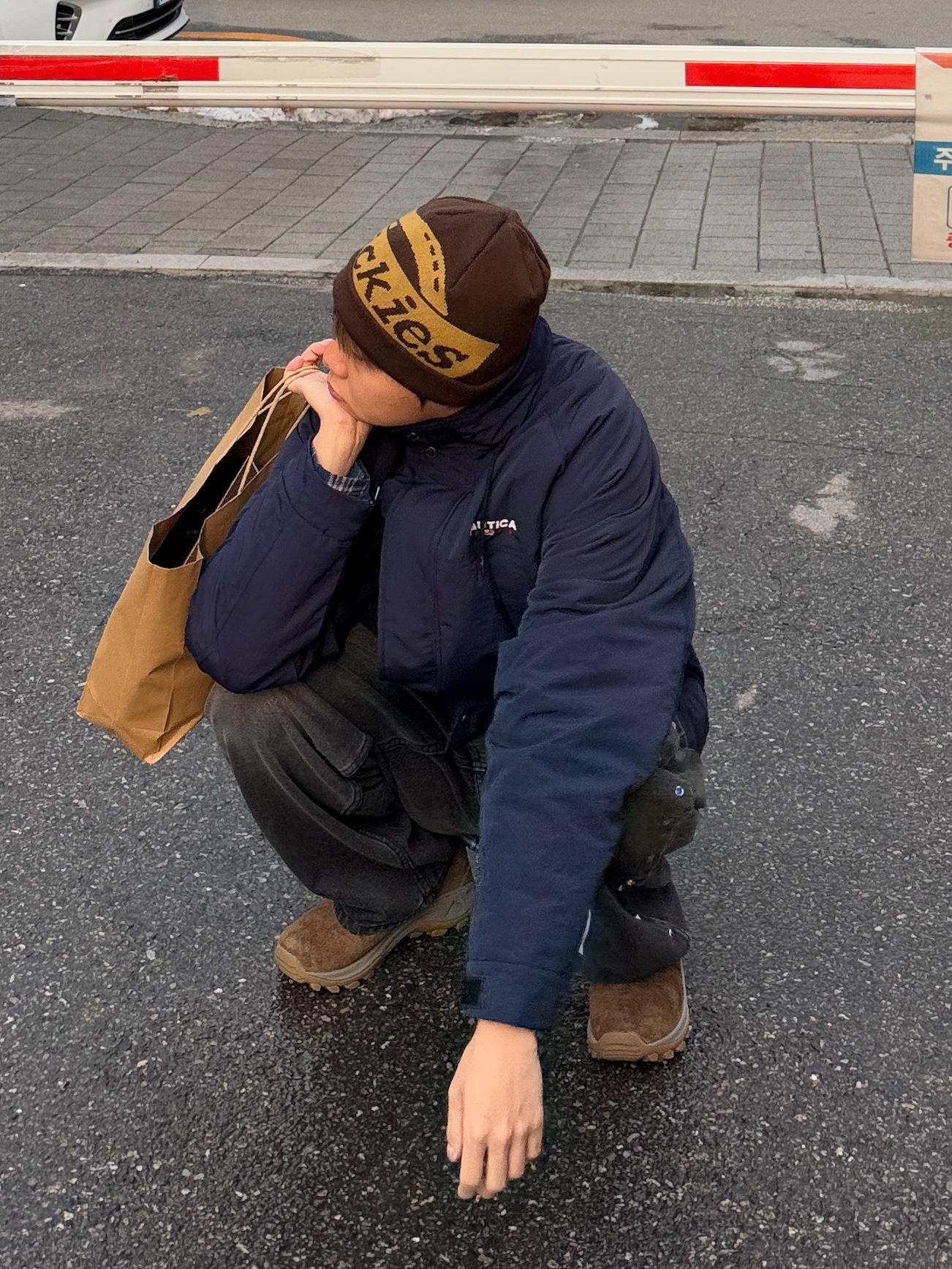Merrell Winter Moc 3 Gunsmoke 착용 스타일 - 2