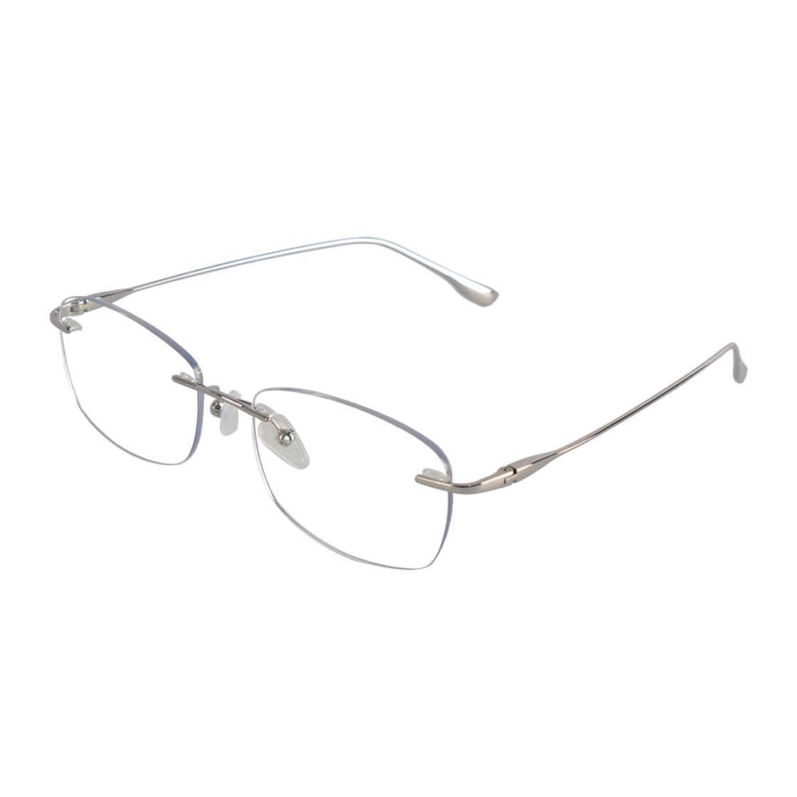 titan-rimless_02 [KREAM 단독] Hangle Blue Light Silver Titan Square Rimless - #3