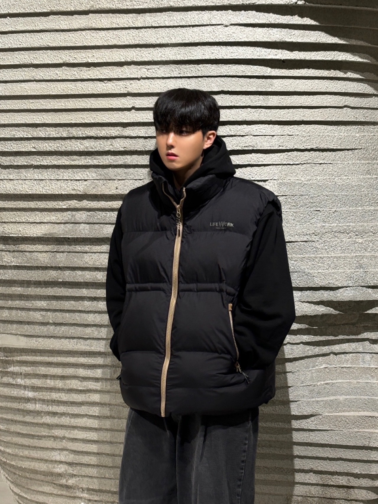 Reebok Trinity KFS Khaki Brown 착용 스타일 - 2