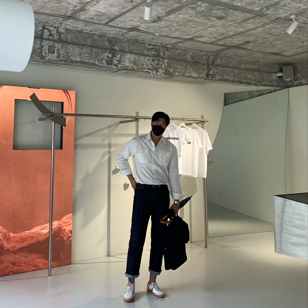 Nike x J.Crew Killshot 2 Sail Midnight Navy 착용 스타일