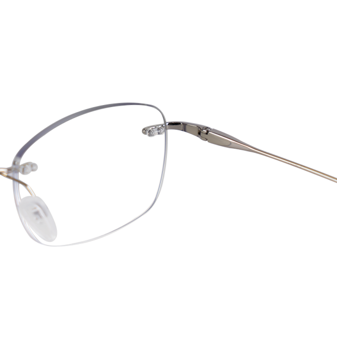 titan-rimless_02 [KREAM 단독] Hangle Blue Light Silver Titan Square Rimless - #5