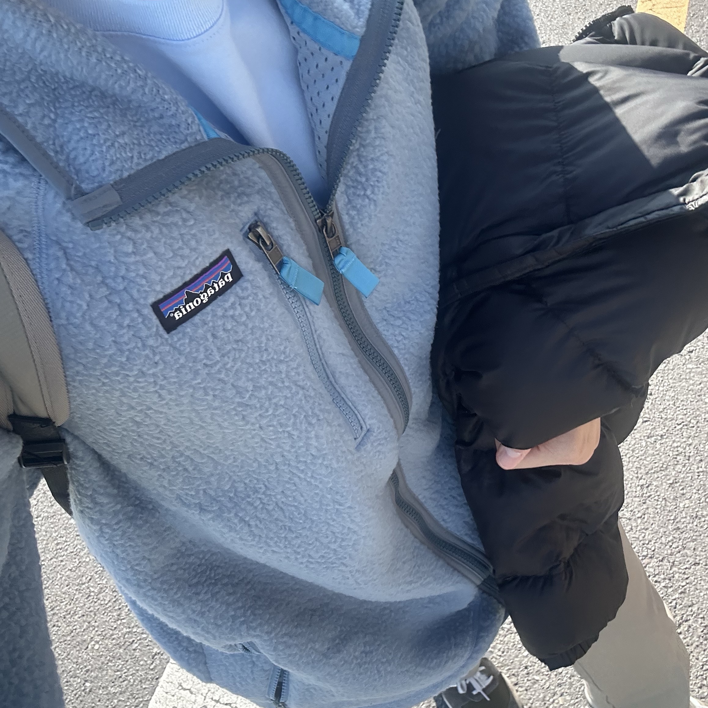 Patagonia Retro Pile Fleece Jacket Light Plume Grey 착용 스타일
