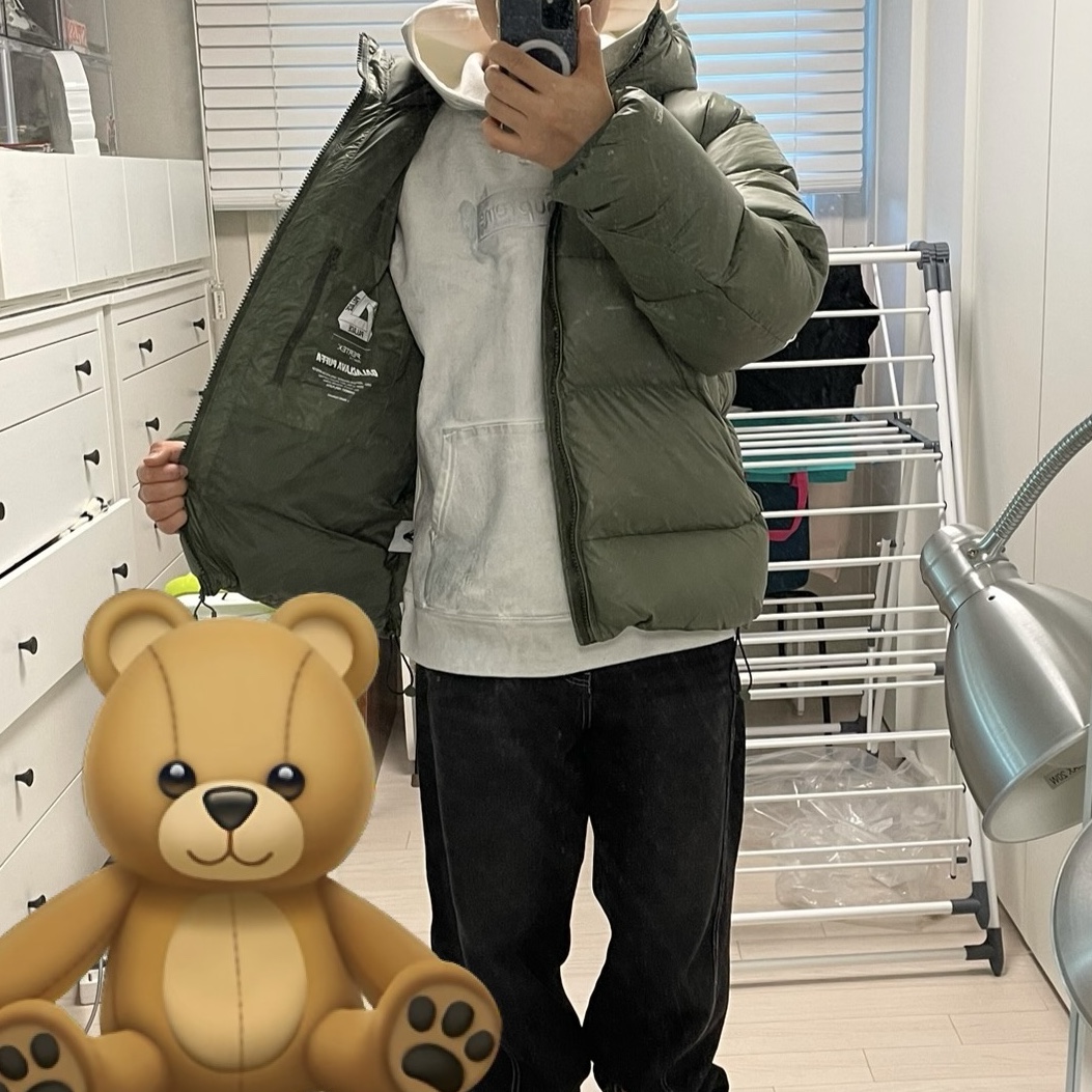 Palace Pertex Opaque Balaclava Puffa Green - 24FW, Timberland x Surgery 6 inch Boot Yellow - Wide 착용 스타일 - 4