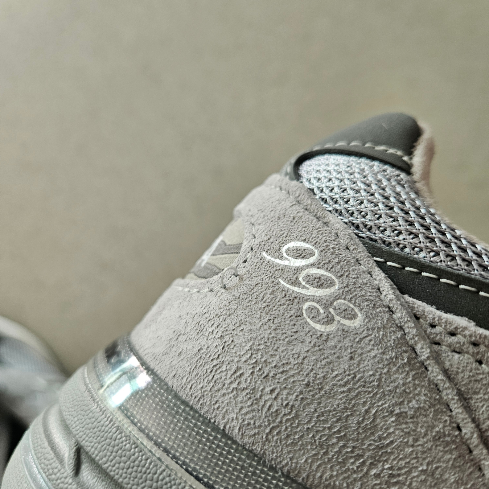 New Balance 993 Made in USA Grey - D Standard 착용 스타일 - 1