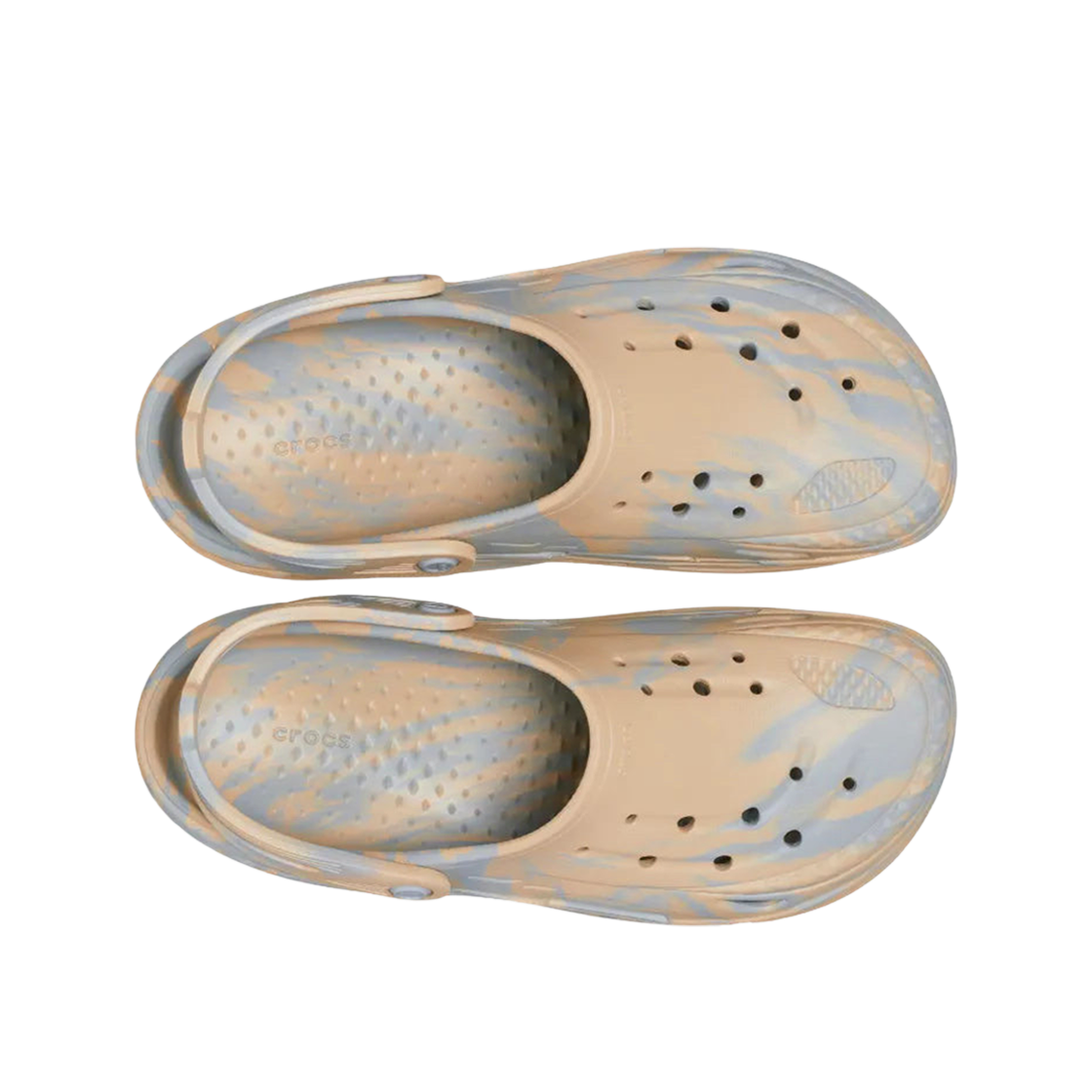 크록스 오프 그리드 마블드 클로그 라이트 그레이 멀티(Crocs Off Grid Marbled Clog Light Grey Multi) - 2
