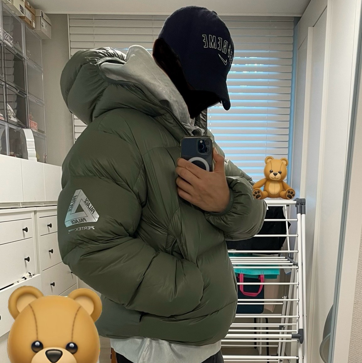 Palace Pertex Opaque Balaclava Puffa Green - 24FW, Timberland x Surgery 6 inch Boot Yellow - Wide 착용 스타일 - 1