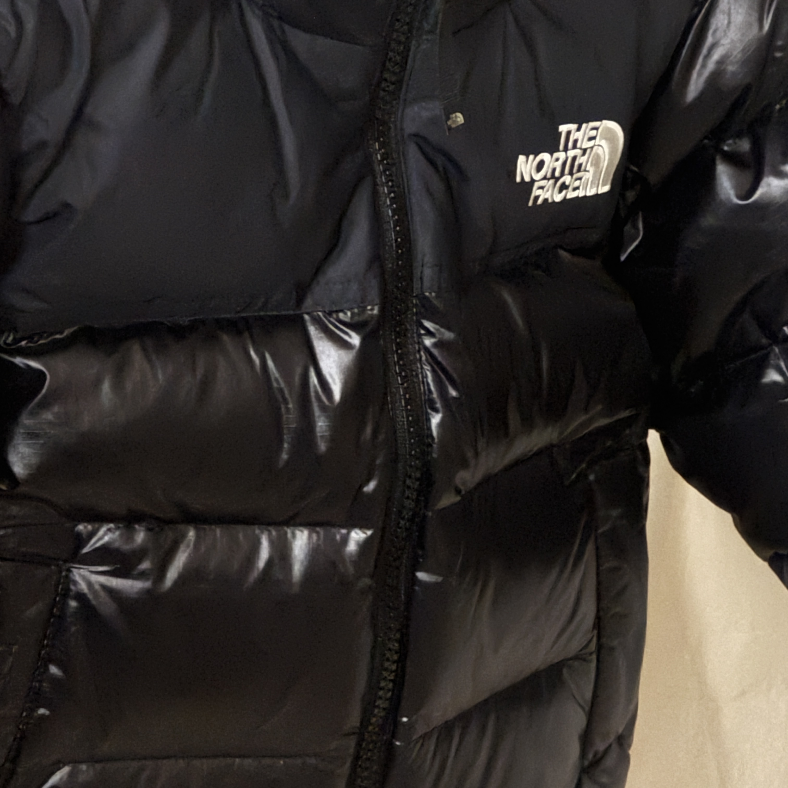 (Kids) The North Face 1996 Eco Nuptse RDS Down Jacket Real Black 착용 스타일