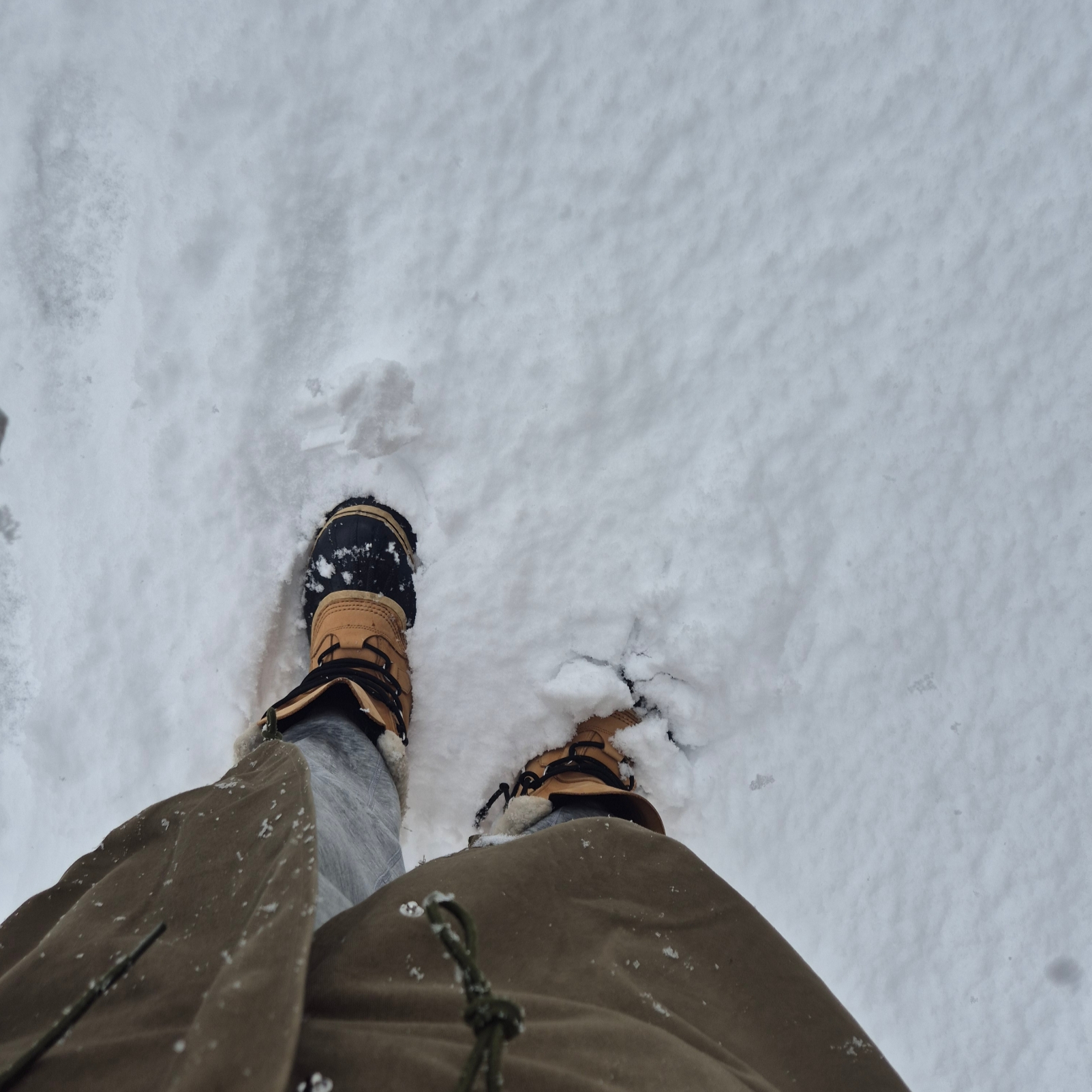 Sorel Caribou Boot Buff 착용 스타일
