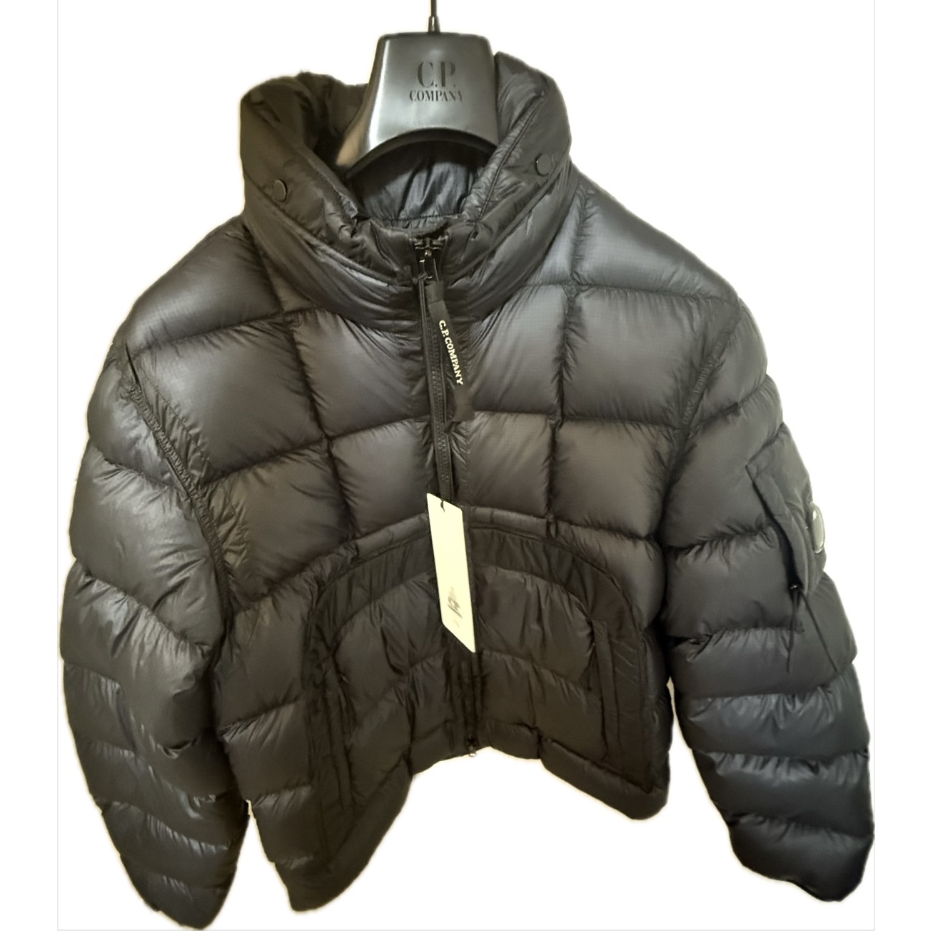 C.P. Company DD Shell Down Jacket Eclipse Blue - 24FW 착용 스타일