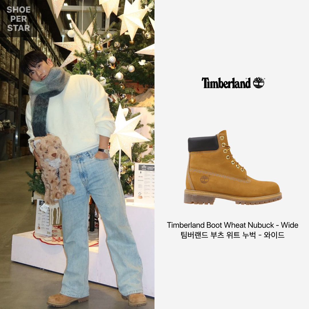 Timberland Premium 6 inch Waterproof Boot Wheat Nubuck - Wide 착용 스타일 - 1