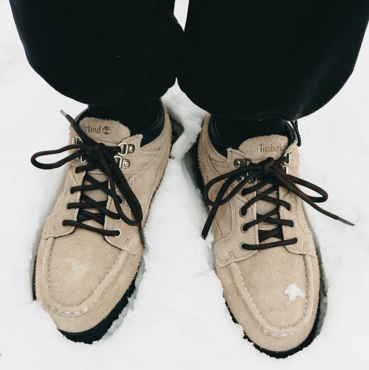 Timberland x Thisisneverthat Heritage Gore-Tex Moc Toe Mid Boots Desert - Wide 착용 스타일