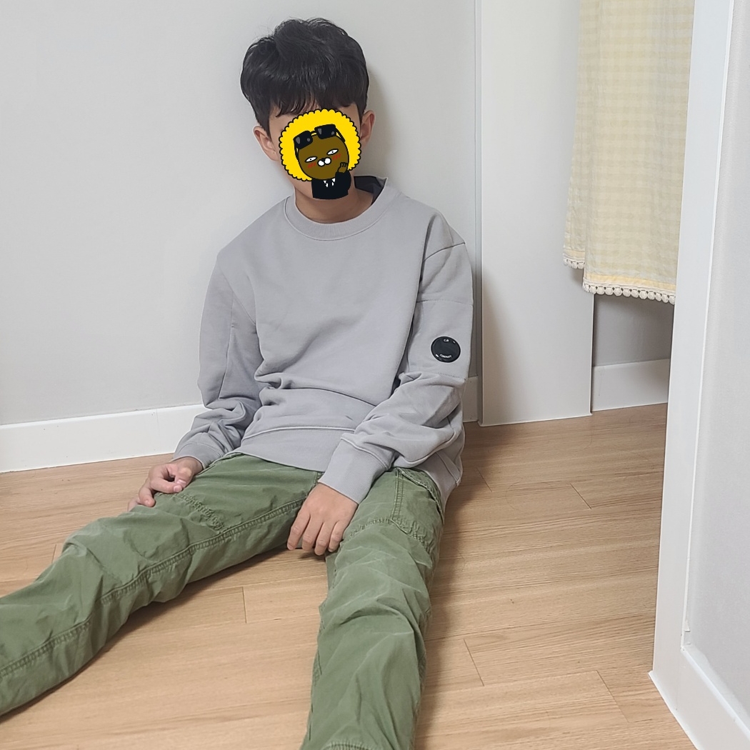 C.P. Company Diagonal Raised Fleece Sweatshirt Drizzle Grey - 24SS 착용 스타일