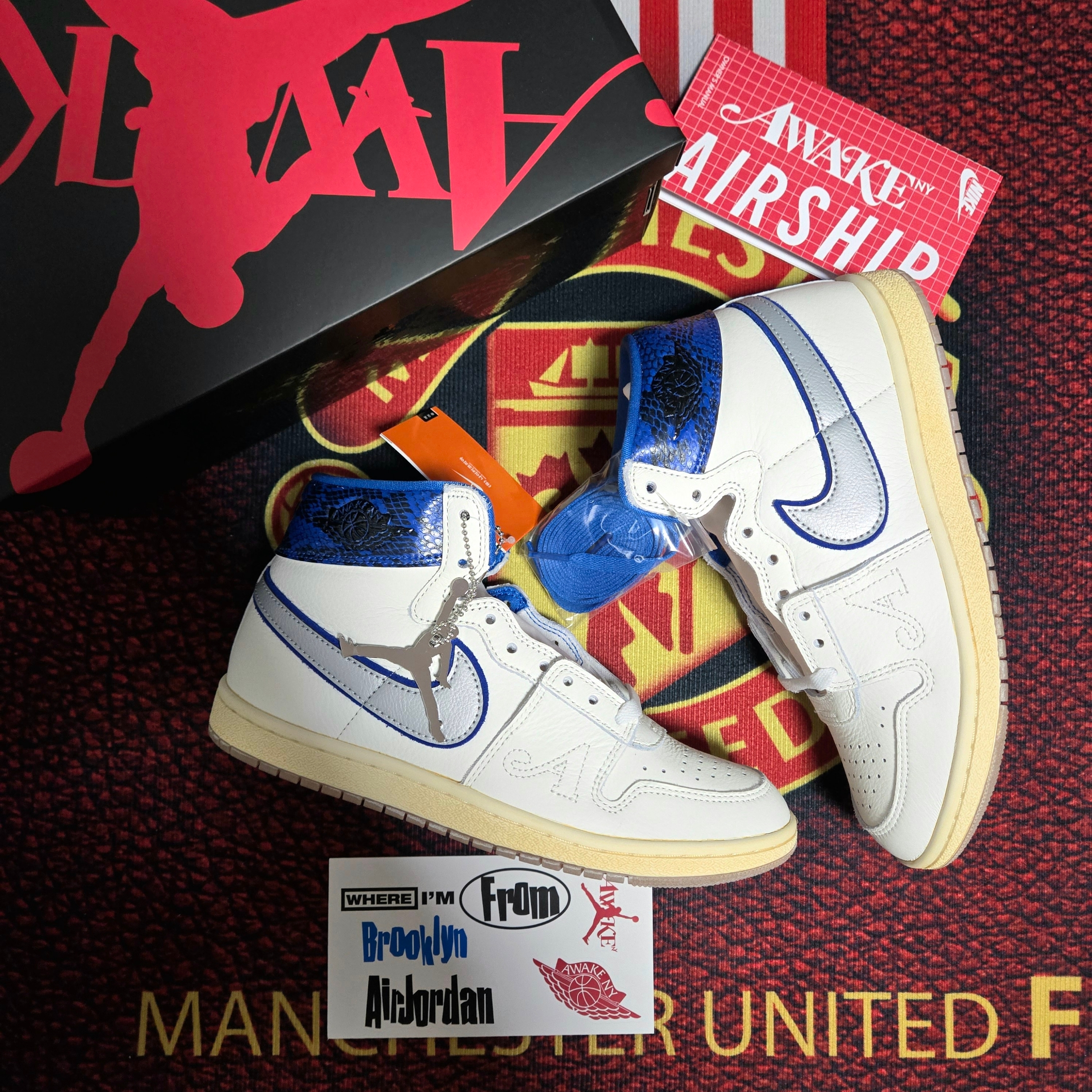 Jordan x Awake NY Air Ship PE SP Game Royal 착용 스타일