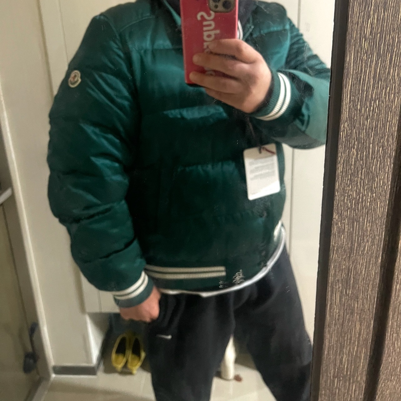 Moncler Dives Down Bomber Jacket Emerald Green - 23FW 착용 스타일