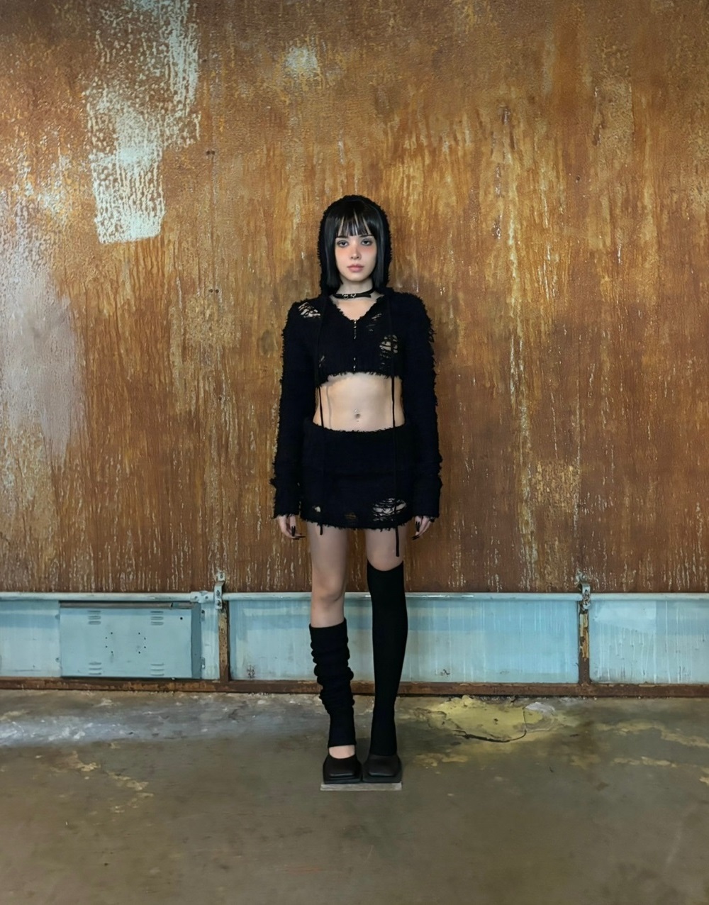 비엔프롬 프롬 니트 스커트 블랙 | BNFROM | KREAM BNFROM From Knit Skirt Black