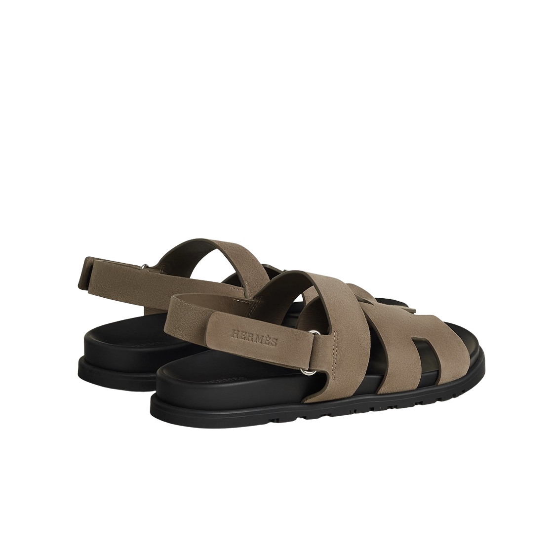에르메스 지니어스 샌들 스웨이드 고트스킨 & 에뚜쁘(Hermes Genius Sandal Suede Goatskin & Etoupe) - 3