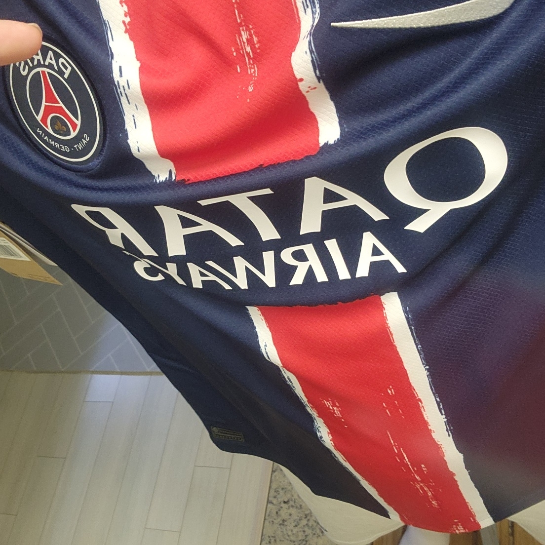 Nike Paris Saint-Germain 2024/25 Dri-Fit Stadium Home Replica Jersey Midnight Navy (Non Marking Ver.) 착용 스타일