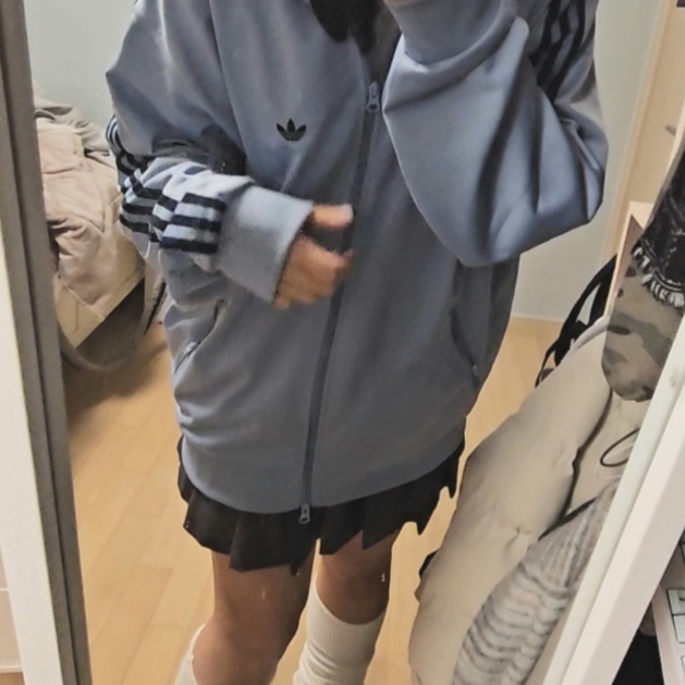 Adidas Beckenbauer Track Top Ambient Sky - KR Sizing 착용 스타일 - 1