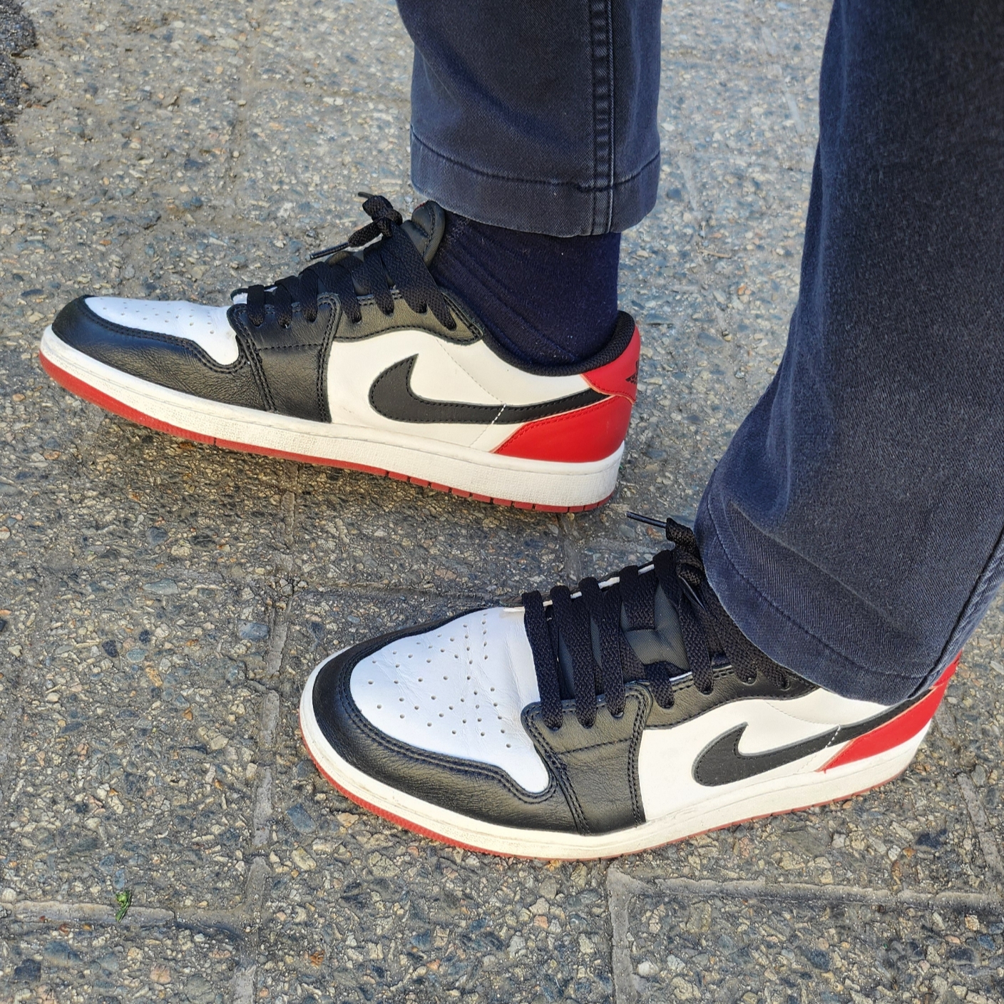 Jordan 1 Retro Low OG Black Toe 착용 스타일