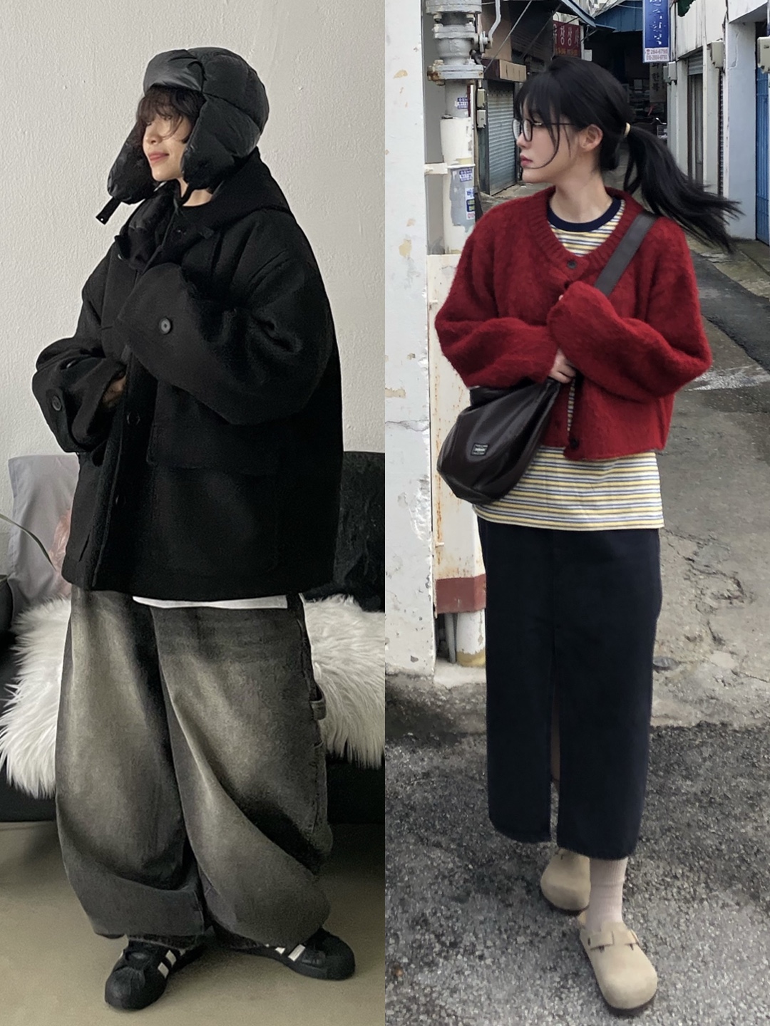Supreme Featherweight Down Trooper Black - 23FW, Birkenstock Boston Suede Leather Taupe - Regular 착용 스타일 - 2