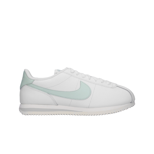 (W) Nike Cortez Leather Summit White Light Silver