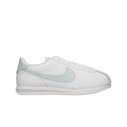 (W) Nike Cortez Leather Summit White Light Silver