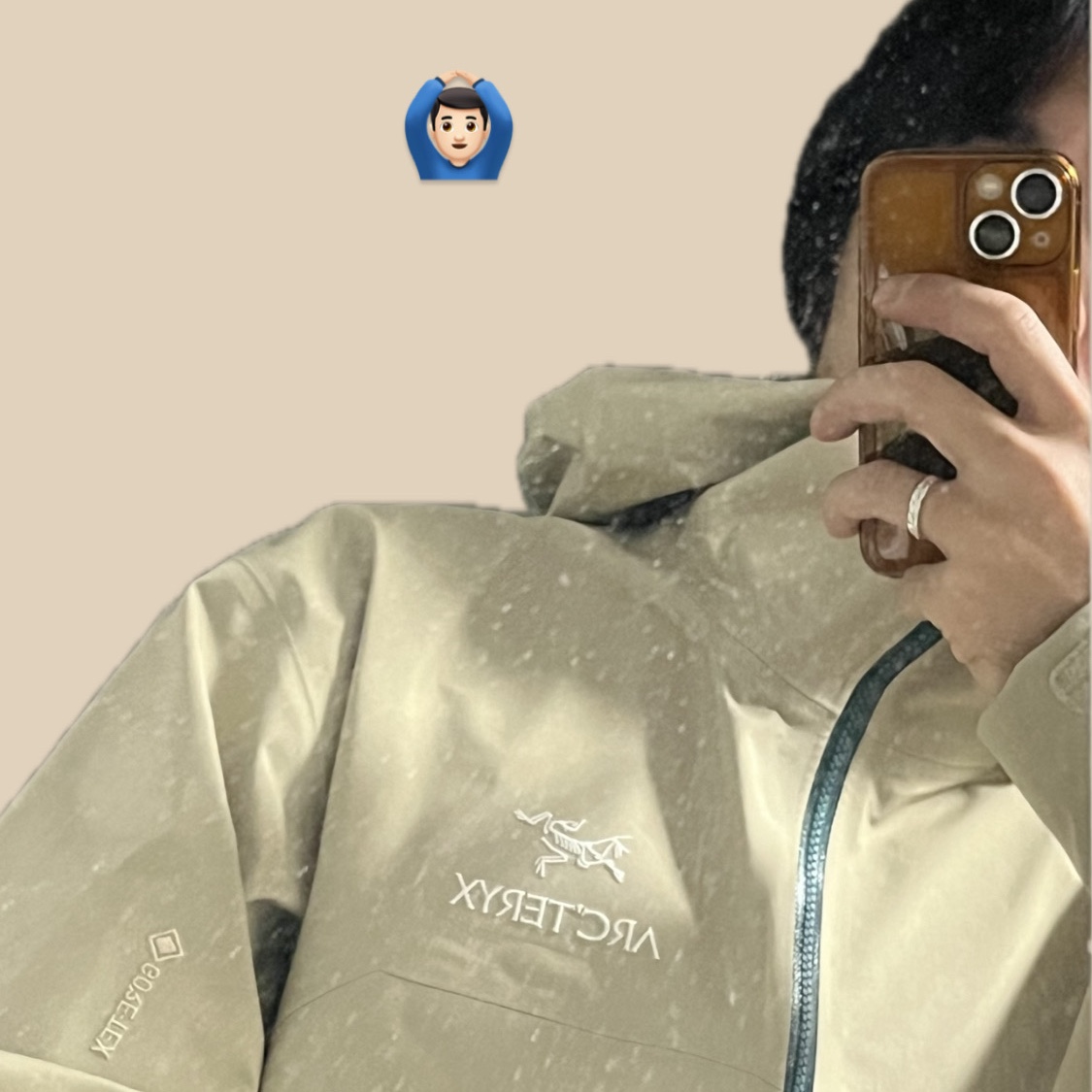 Arc'teryx Beta Jacket Wicker 착용 스타일