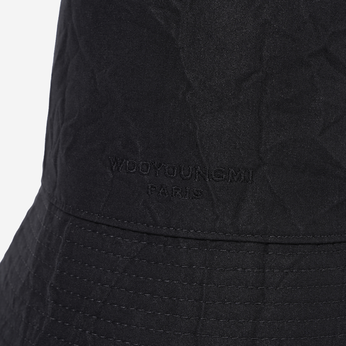 우영미 크링클 버킷햇 블랙 - 23SS(Wooyoungmi Crinkle Bucket Hat Black - 23SS) - 3