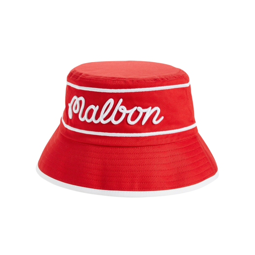 Malbon Golf x Budweiser Bucket Hat Red