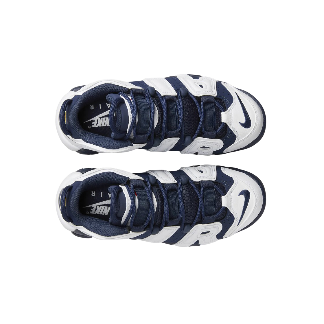 (GS) 나이키 에어 모어 업템포 화이트 메탈릭 골드((GS) Nike Air More Uptempo White Metallic Gold) - 2