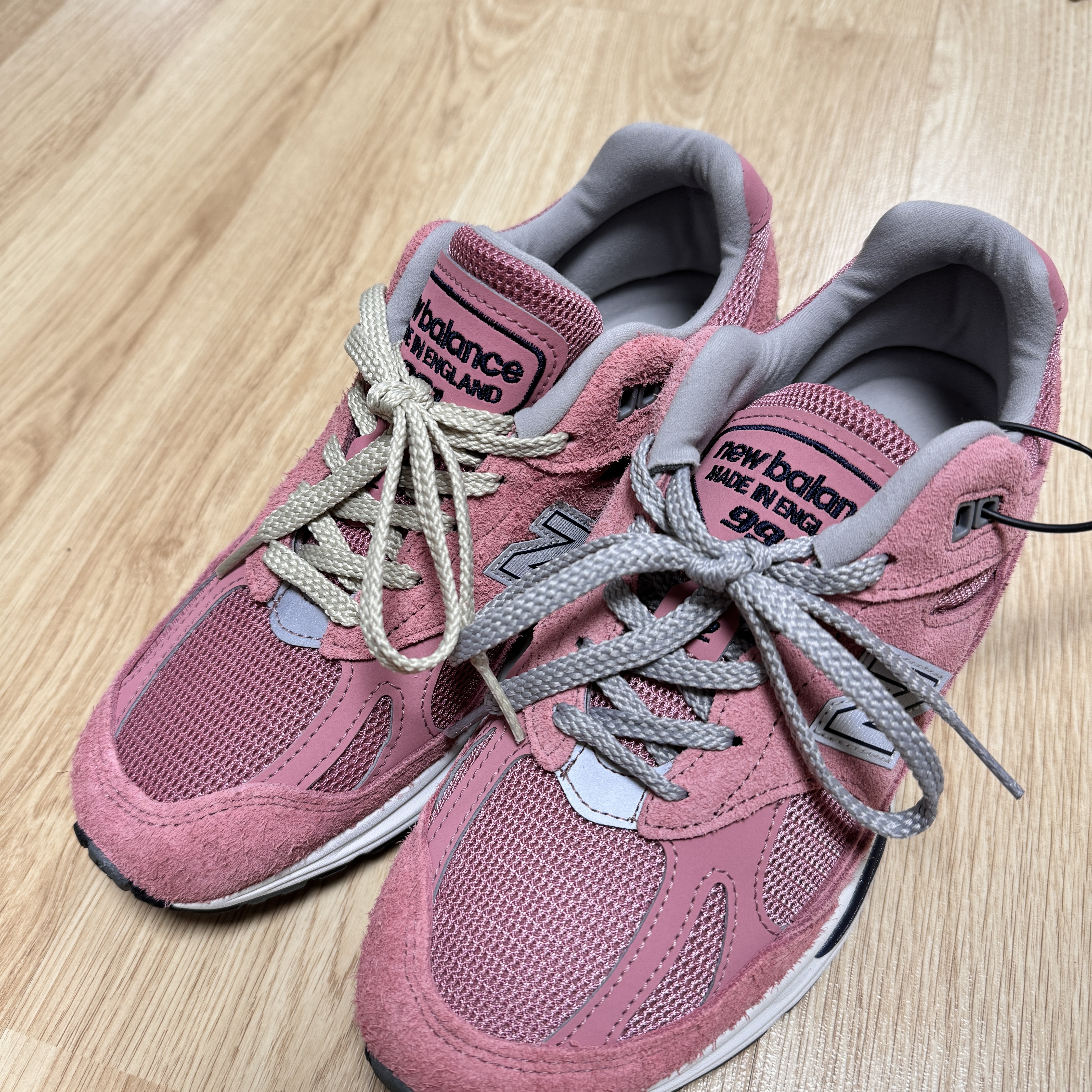 New Balance 991v2 Made in UK Brandied Apricot 착용 스타일 - 2