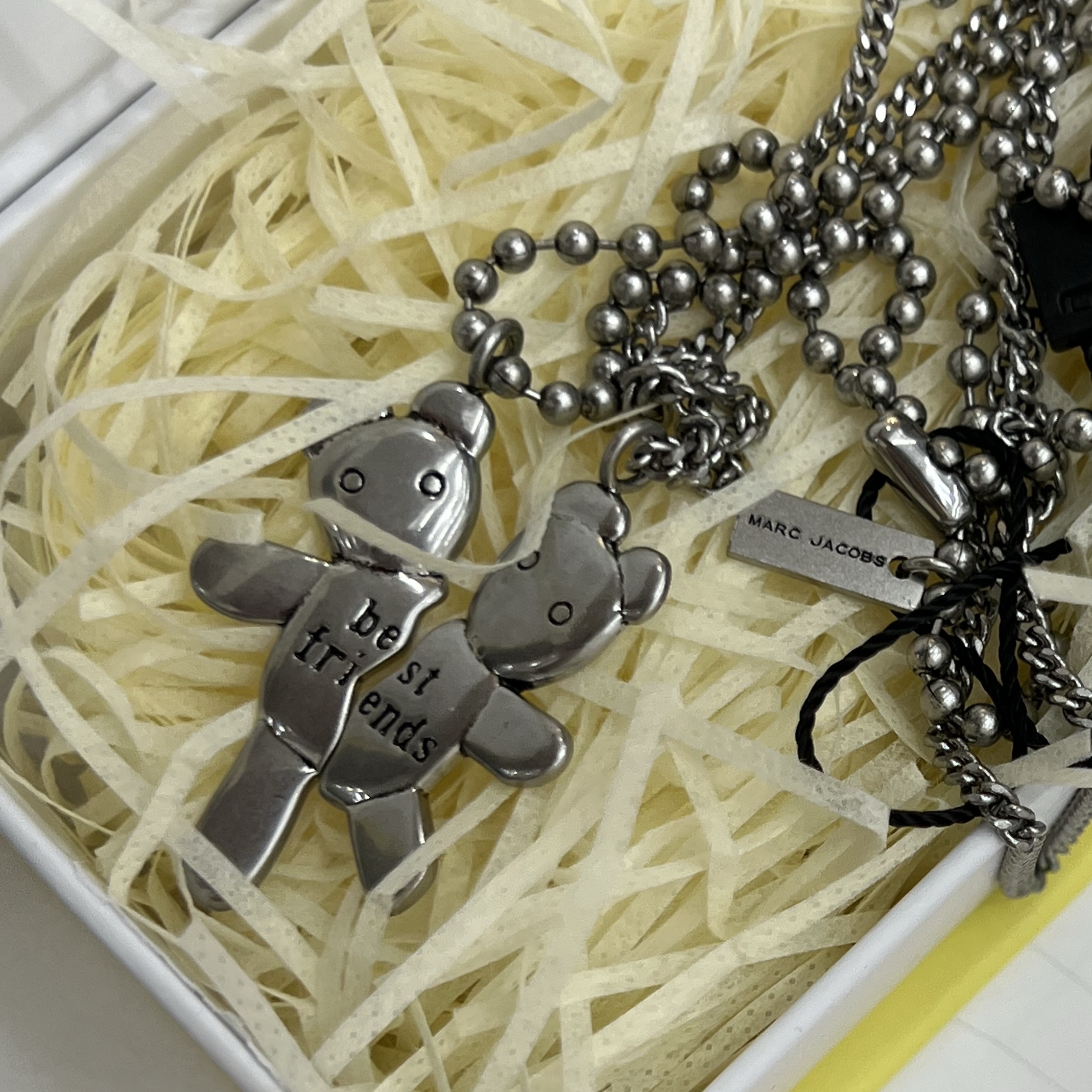 Heaven by Marc Jacobs Friendship Necklace Set Silver Ox (Set of 2) 착용 스타일 - 2