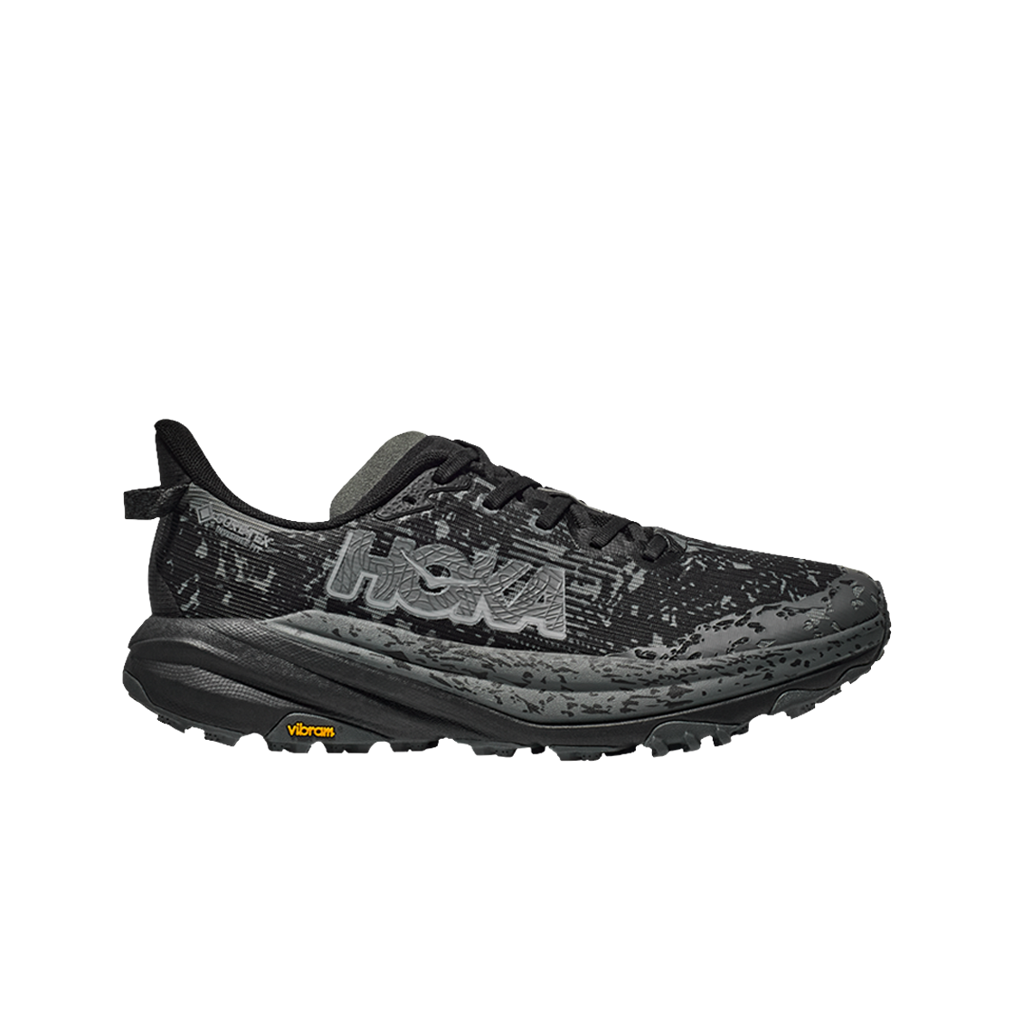호카 스피드고트 6 GTX 블랙 아우터 오빗 - 와이드(Hoka Speedgoat 6 GTX Black Outer Orbit - Wide)