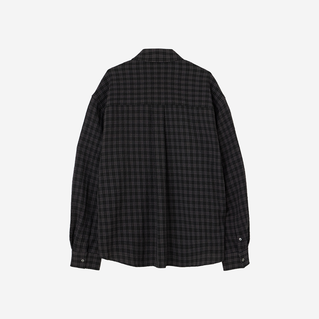 르아브 디졸브 오버사이즈 테토솔 체크셔츠(LEARVE Dissolve Oversized Tetosol Check Shirts) - 2