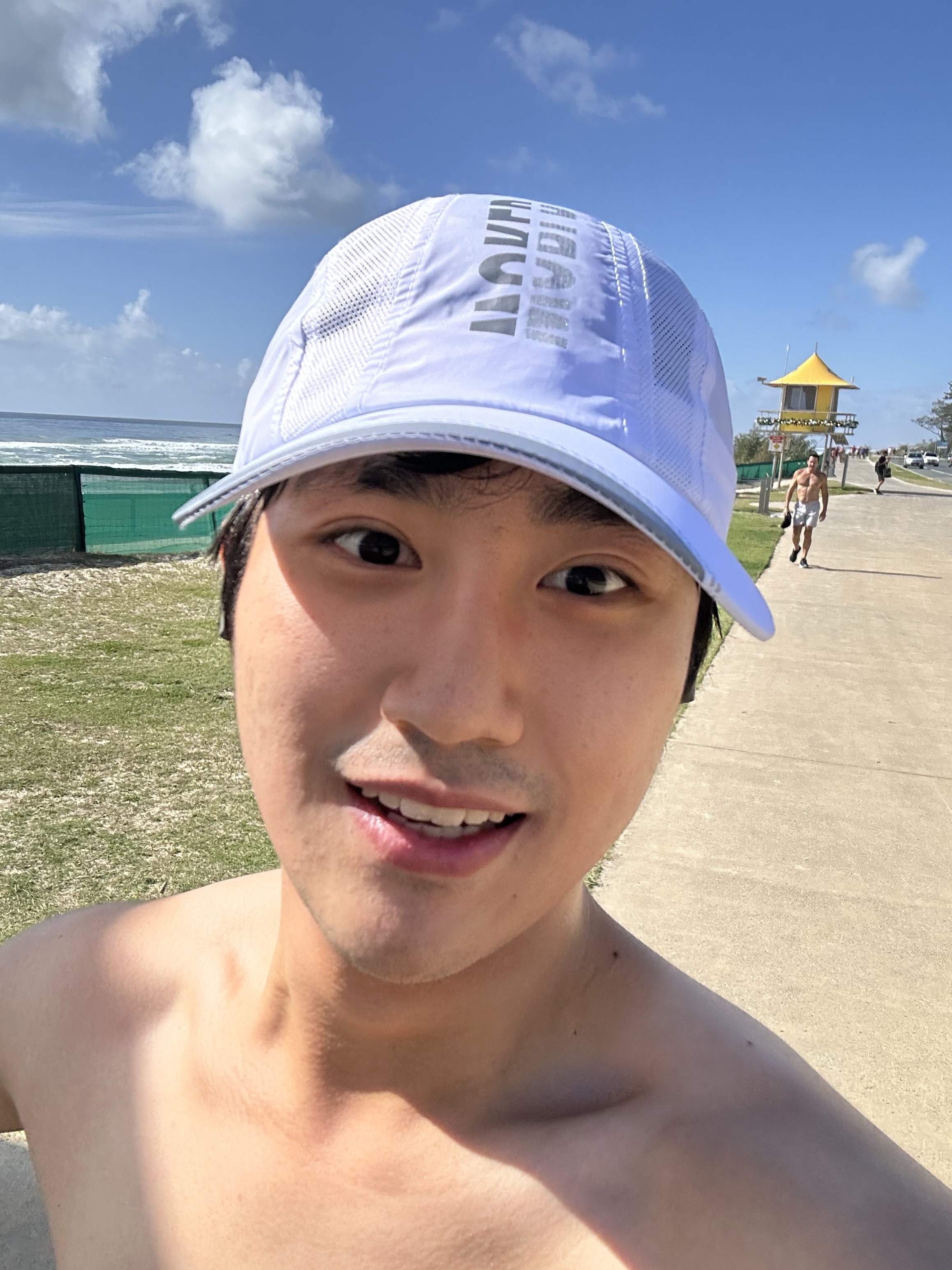 Optimistic Runners Ripstop Tank Top White, Optimistic Runners Ripstop Tank Top Grey 착용 스타일 - 7