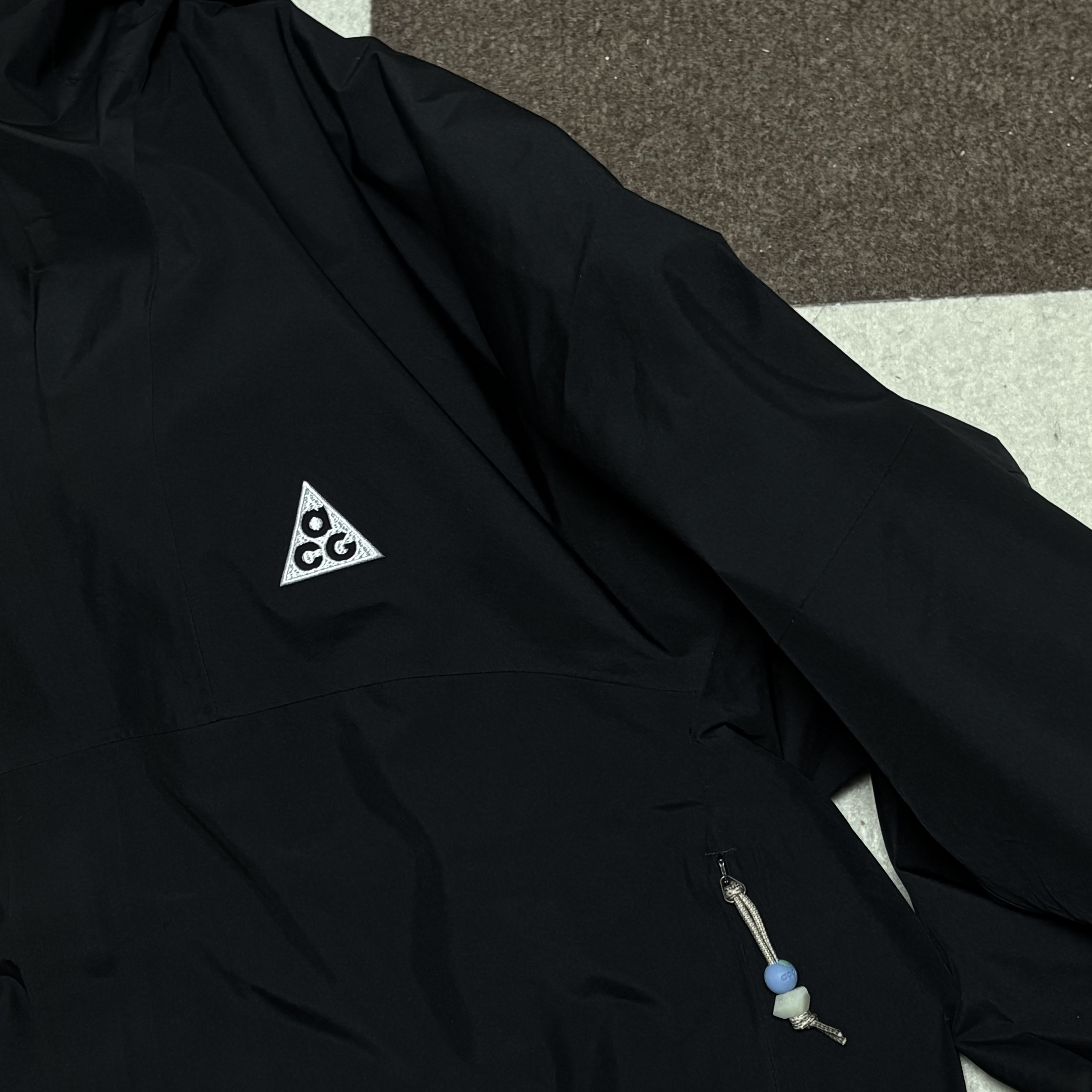 Nike ACG Storm-Fit ADV Cascade Rains Full Zip Jacket Black - Asia 착용 스타일