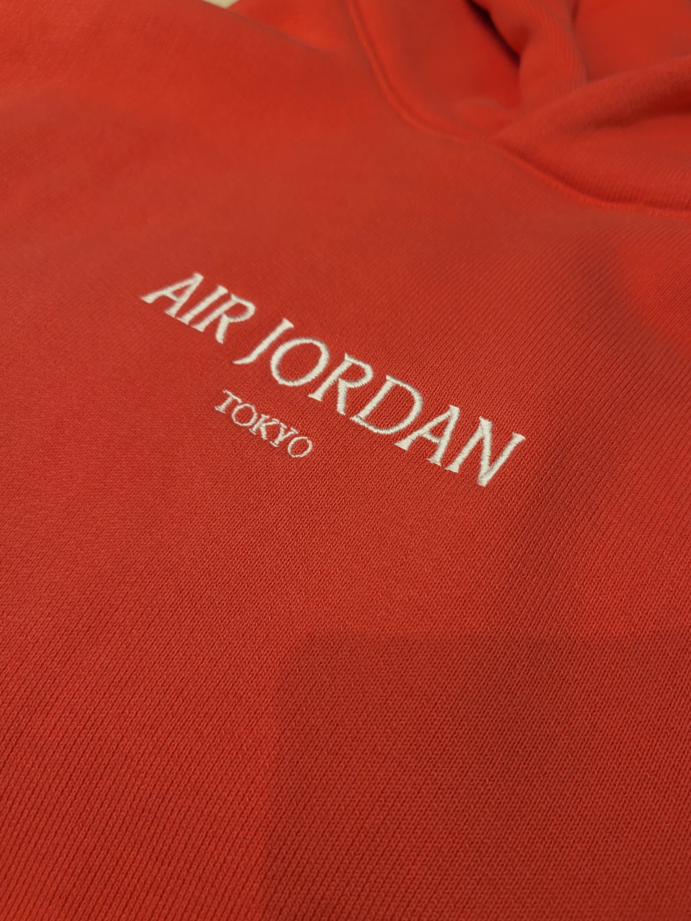 Jordan Wordmark Fleece Hoodie Light Steel Grey - Asia 착용 스타일 - 2