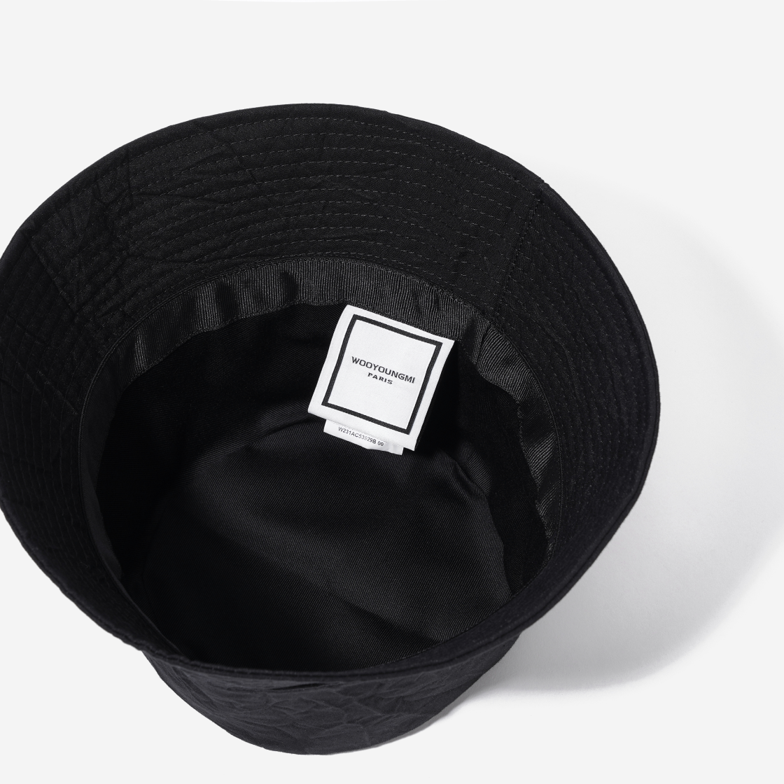 우영미 크링클 버킷햇 블랙 - 23SS(Wooyoungmi Crinkle Bucket Hat Black - 23SS) - 5