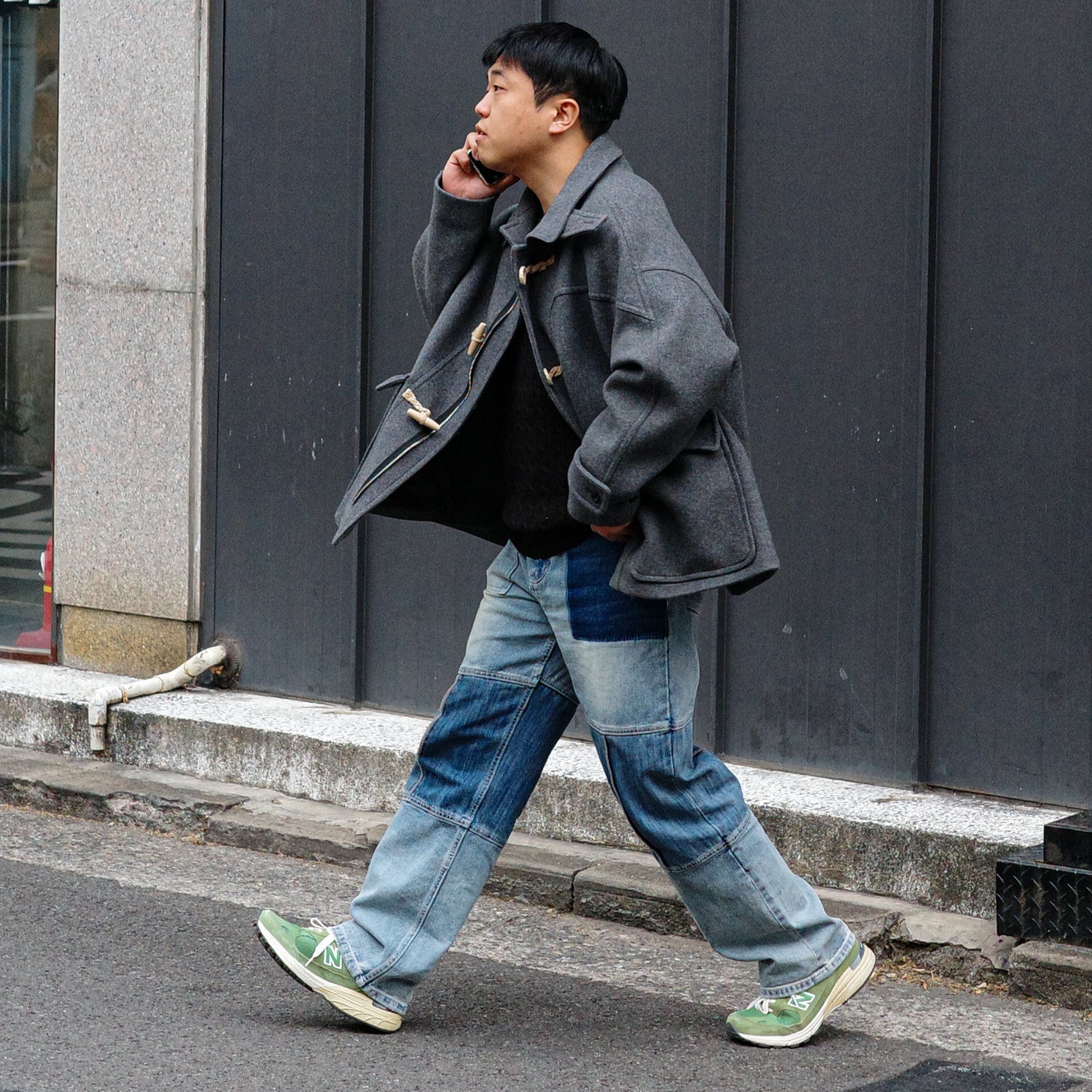 New Balance 993 Made in USA Chive Sea Salt 착용 스타일