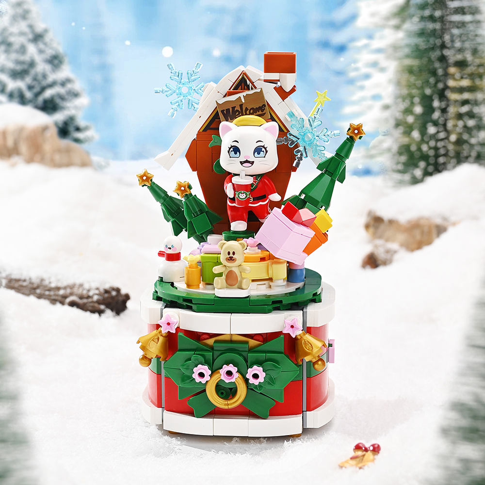 큐만 냥냥 뮤직박스 오르골 블록(QMAN Meow, Meow, Music Box Block) - 2