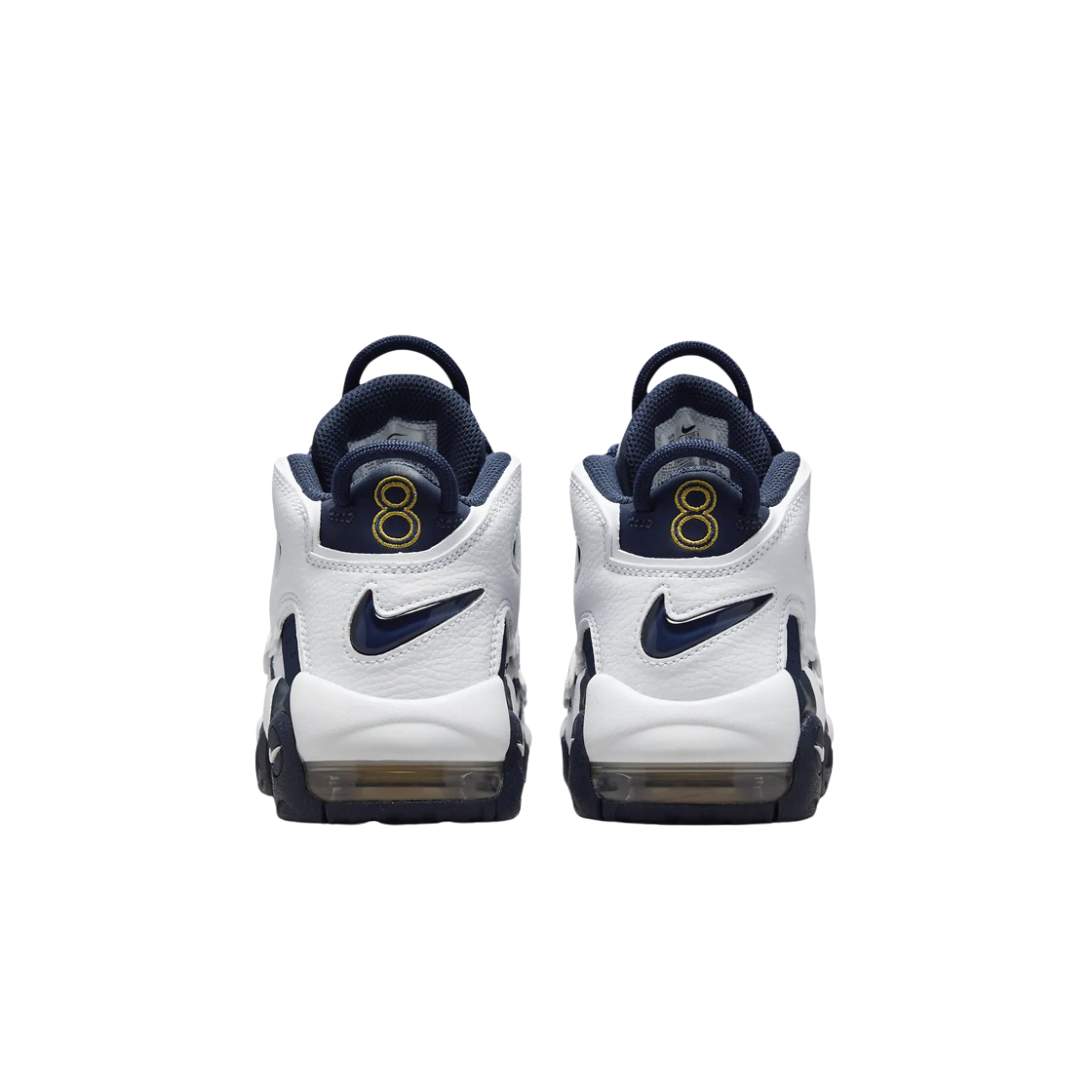 (GS) 나이키 에어 모어 업템포 화이트 메탈릭 골드((GS) Nike Air More Uptempo White Metallic Gold) - 3