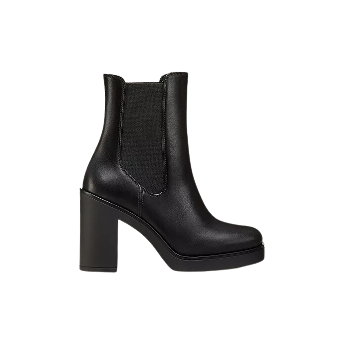 SJ283-BLK (W) Stuart Weitzman Bethenny 80 Chelsea Bootie Black