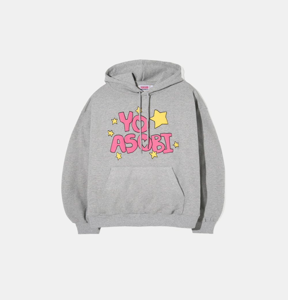 요아소비 풀오버 후드 그레이(YOASOBI x HEIGHTS YO☆SOBI Pullover Hoodie Gray)
