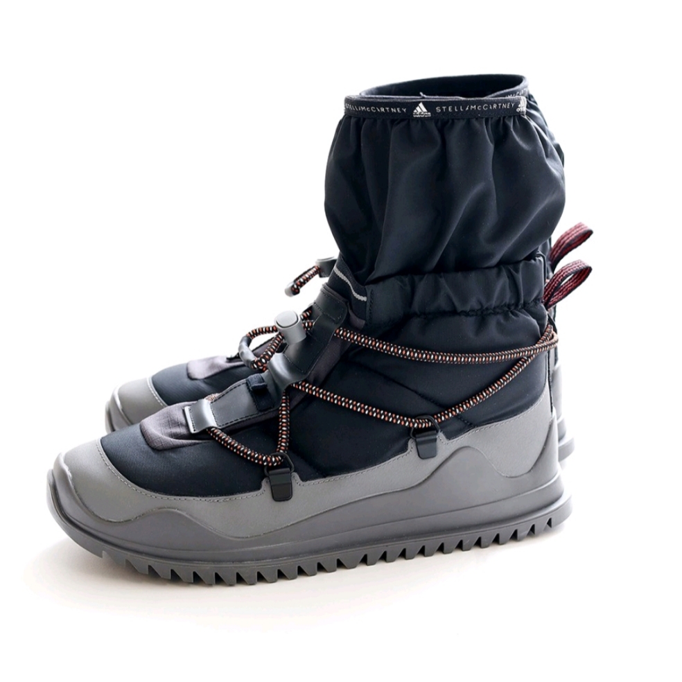 (W) Adidas x Stella McCartney Winterboot Cold.RDY Core Black Grey Four 착용 스타일 - 7
