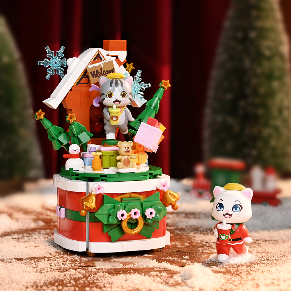 큐만 냥냥 뮤직박스 오르골 블록(QMAN Meow, Meow, Music Box Block) - 6